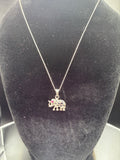 Sapphire and Ruby Elephant Pendant