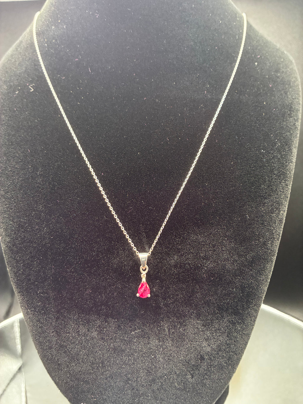 Pear Shaped Precious Stone Pendant
