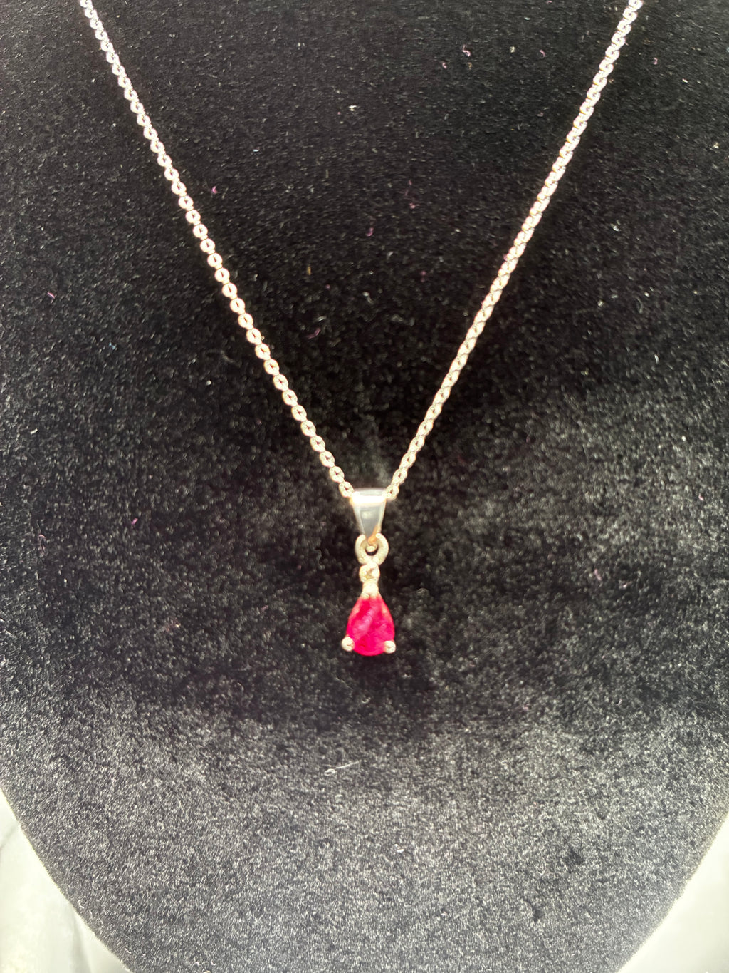 Pear Shaped Precious Stone Pendant