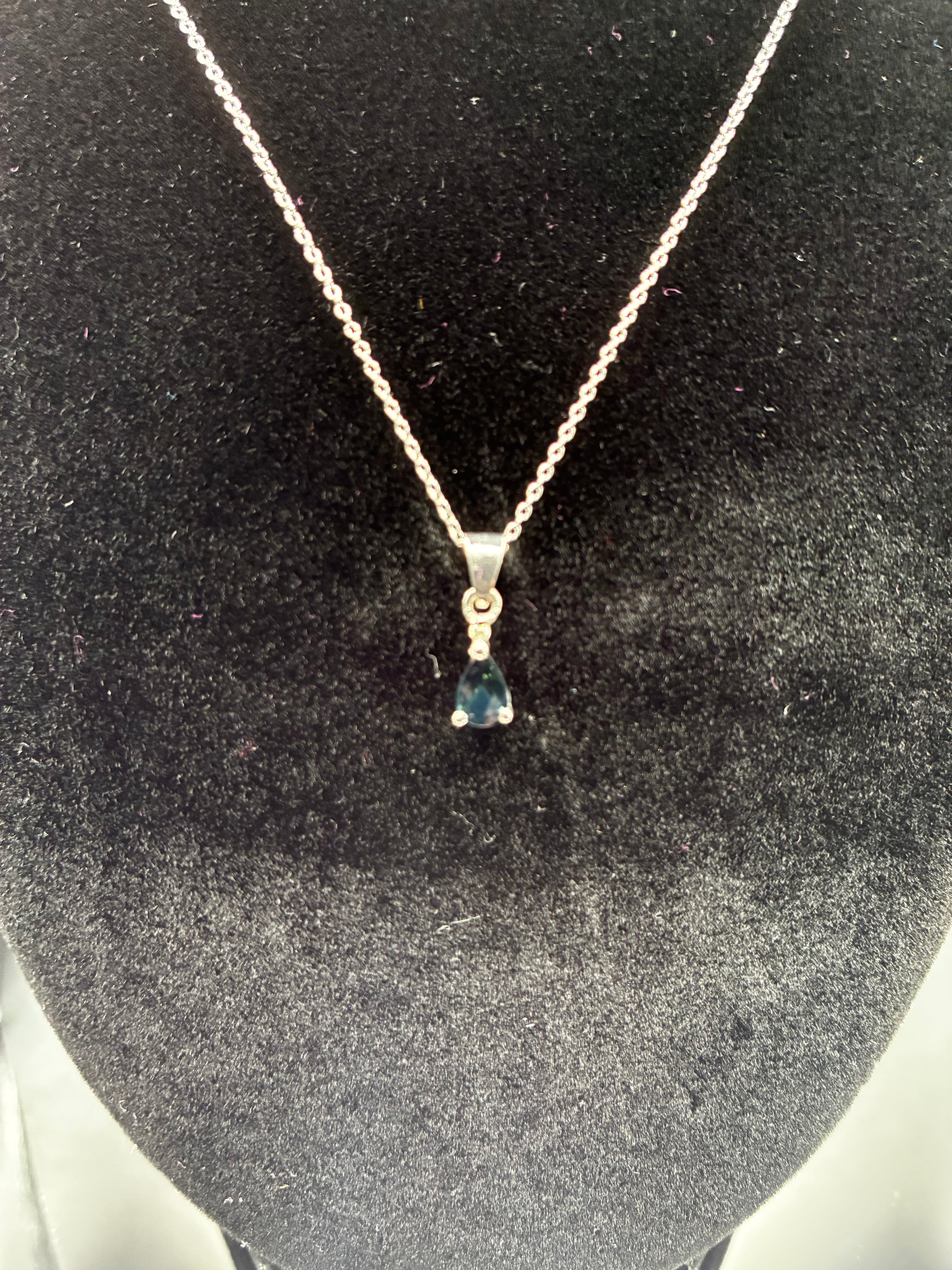 Pear Shaped Precious Stone Pendant