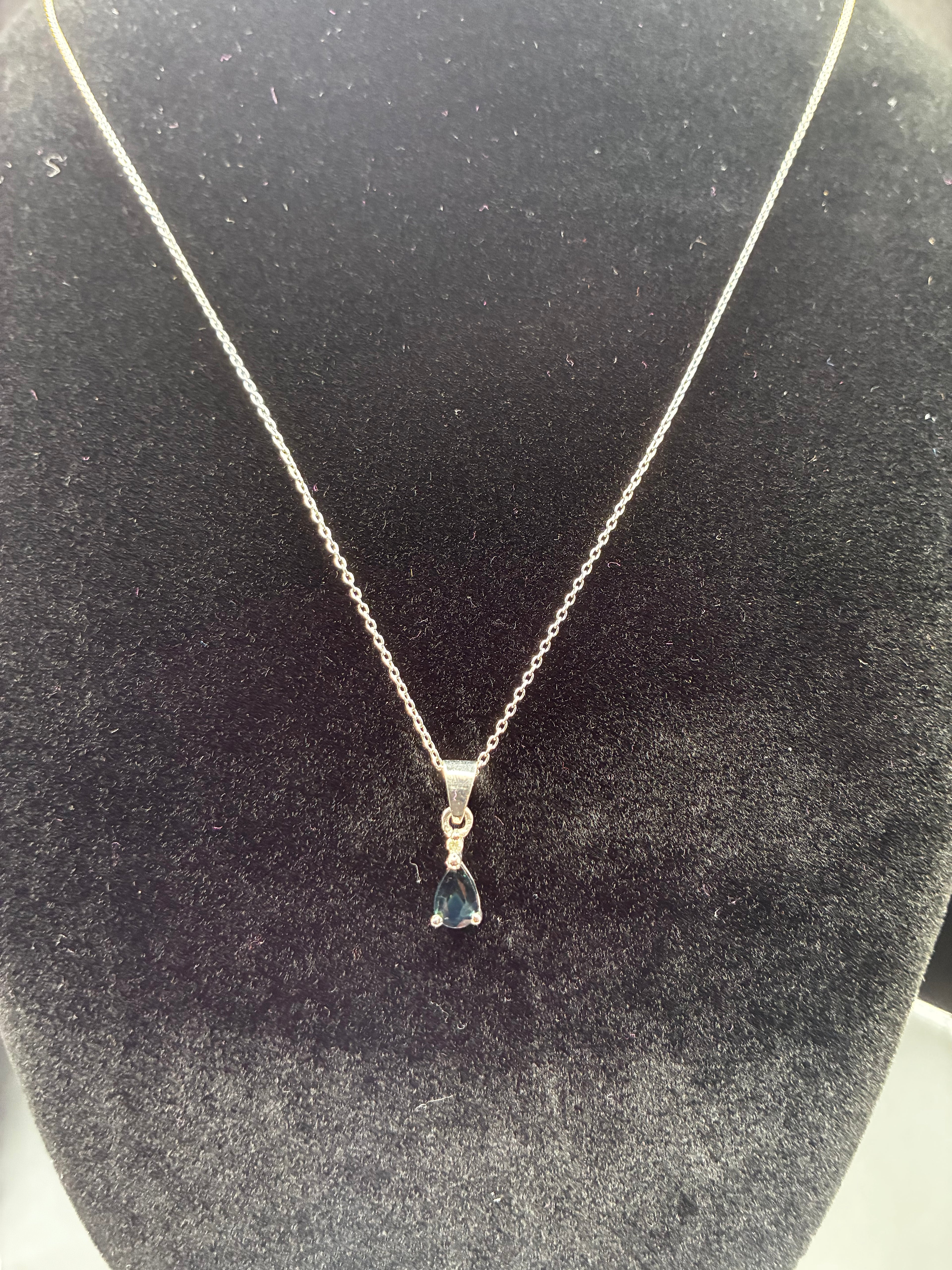 Pear Shaped Precious Stone Pendant