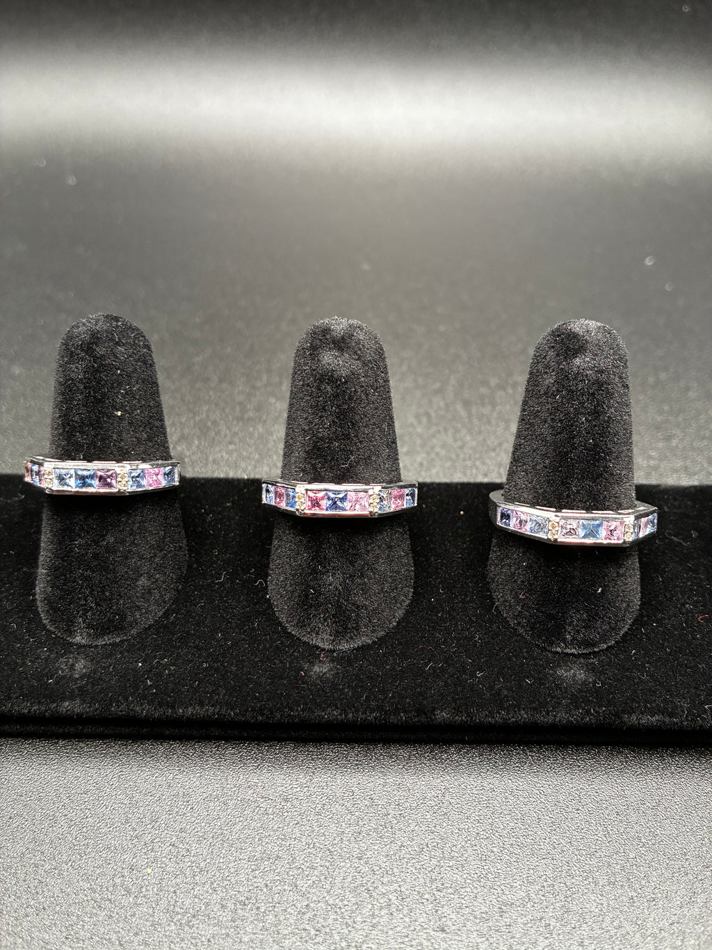 Purple Sapphire Ring with Diamond Accents