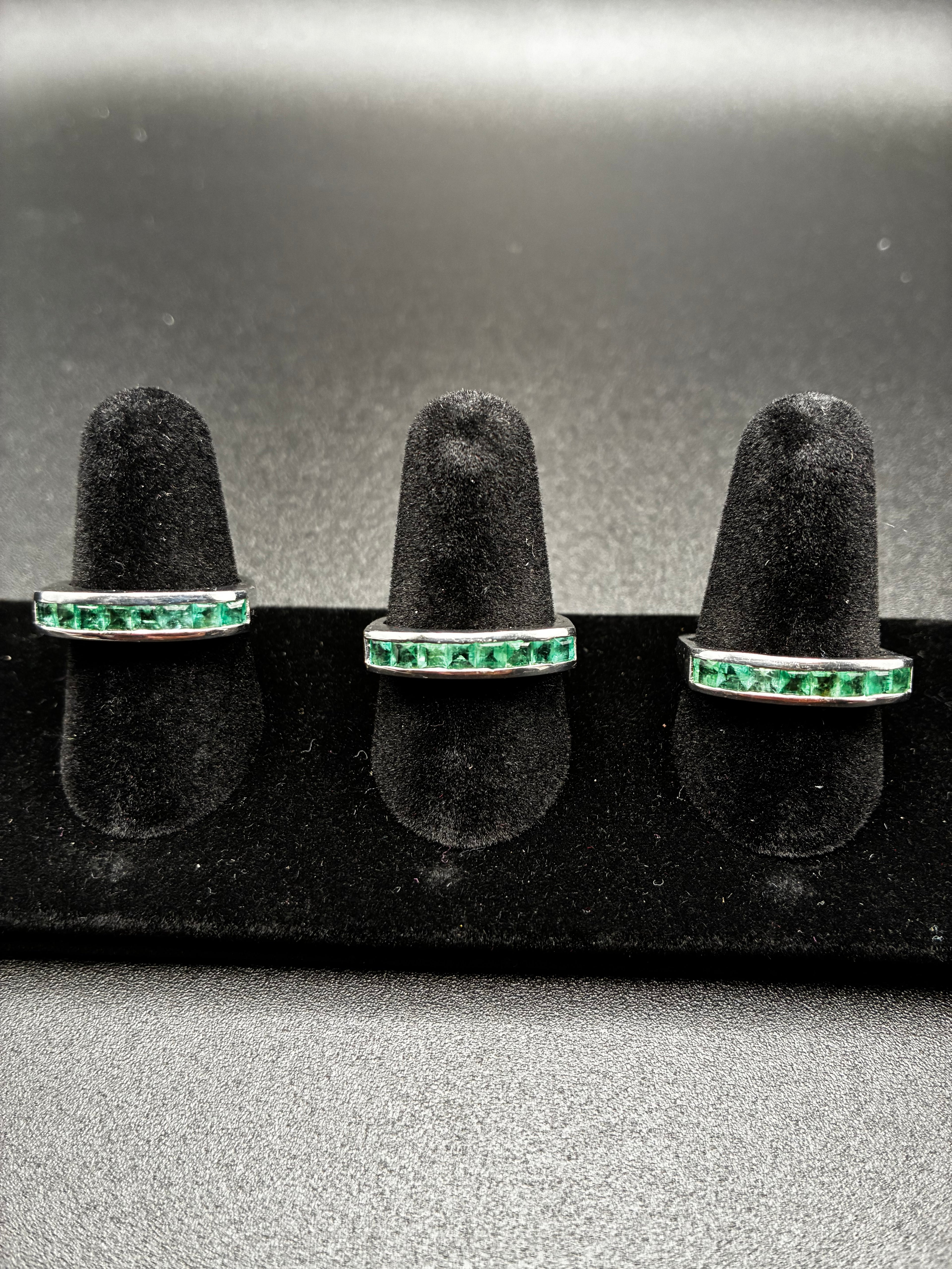 Bezel Set Emerald Ring