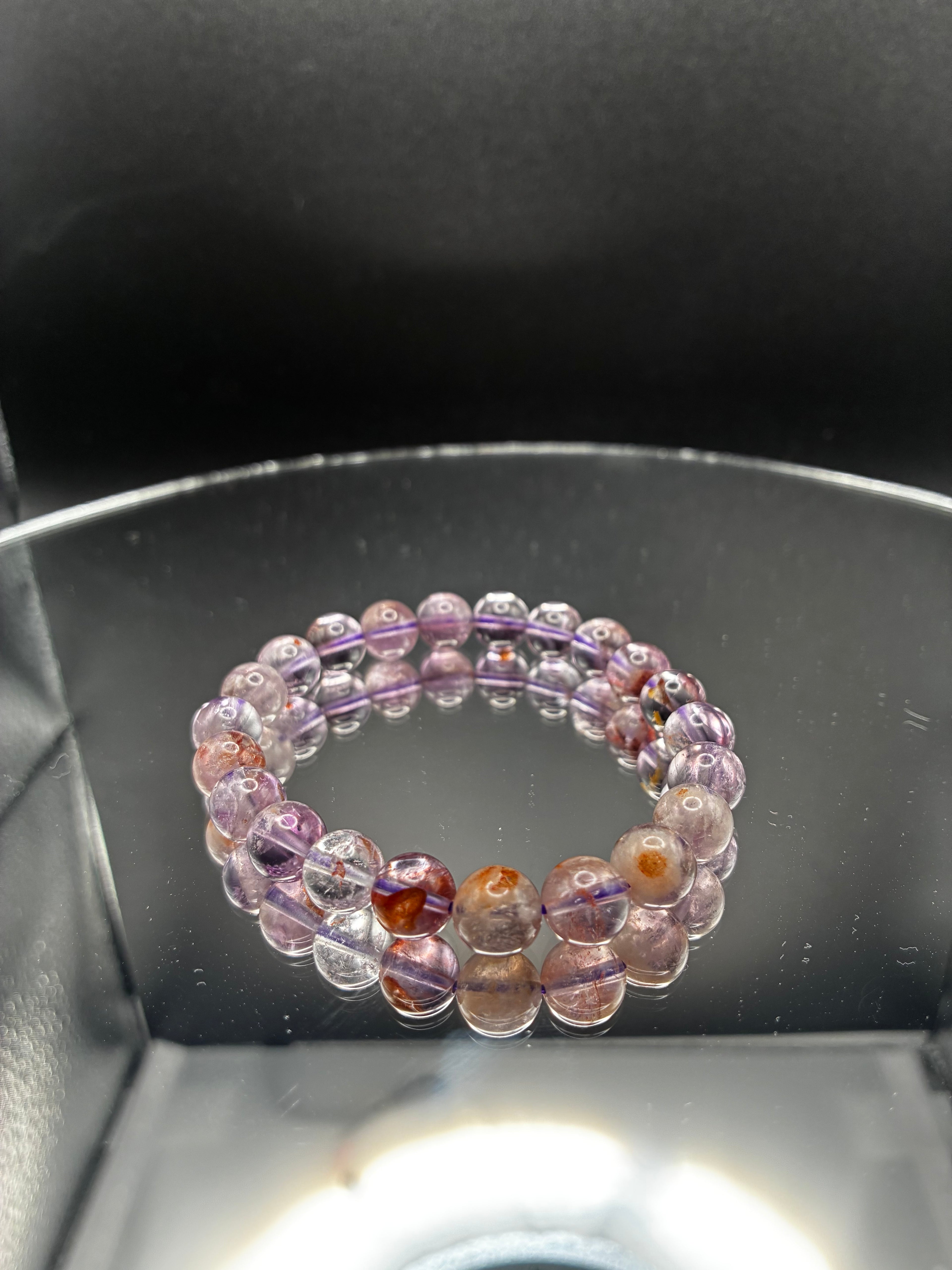 Natural Amethyst Mixed Garden Quartz Bracelet