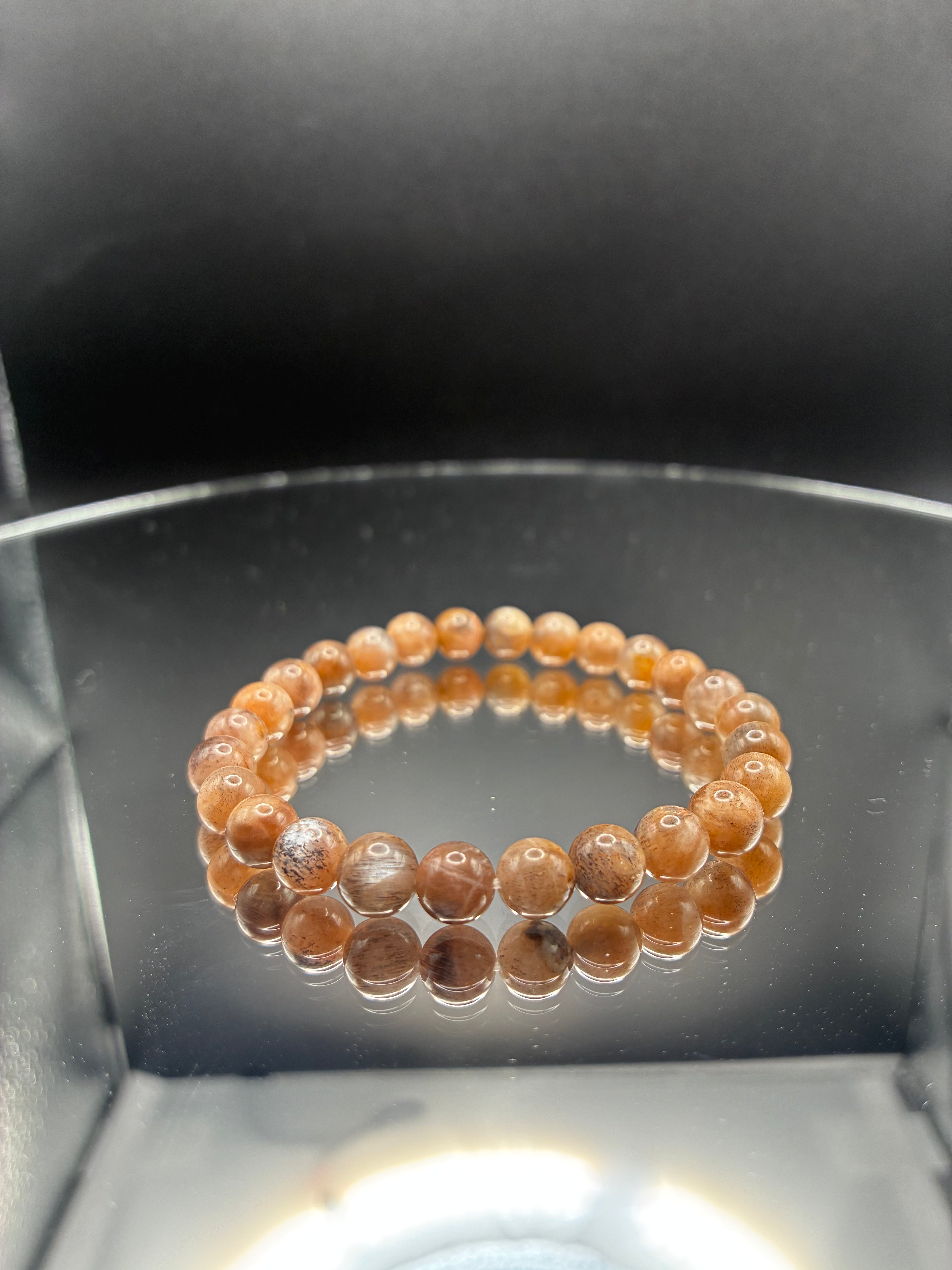 Black Sunstone Bracelet 6mm
